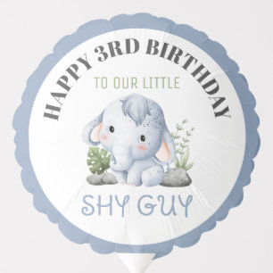 Happy Birthday To Our Little Shy Guy Balloon