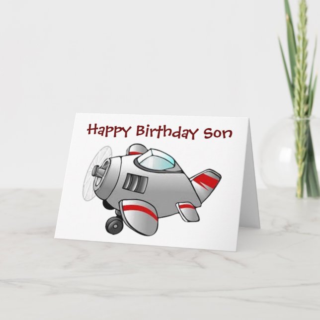 **HAPPY BIRTHDAY TO OUR SON** CARD (Front)