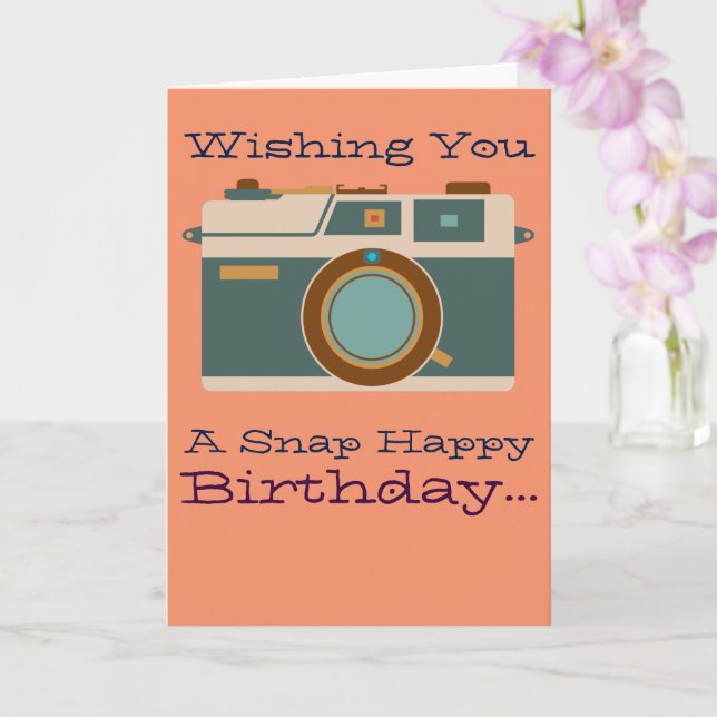 Happy Birthday to Photographer Photography Lover Card Zazzle