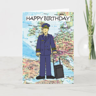 Happy Birthday to Pilot Card