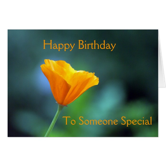 Happy Birthday, To Someone Special Greeting Card