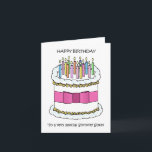 Happy Birthday to Sorority Sister Card<br><div class="desc">A simple image of a birthday cake which has a large pink bow tied around it. The words 'Happy Birthday to a very special sorority sister' accompany the image which has a white background.</div>