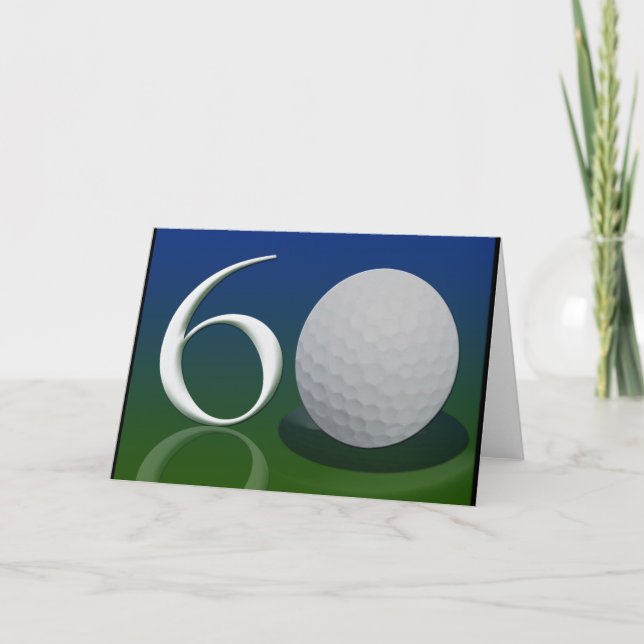 Happy Birthday to the 60 year old golf nut Card (Front)