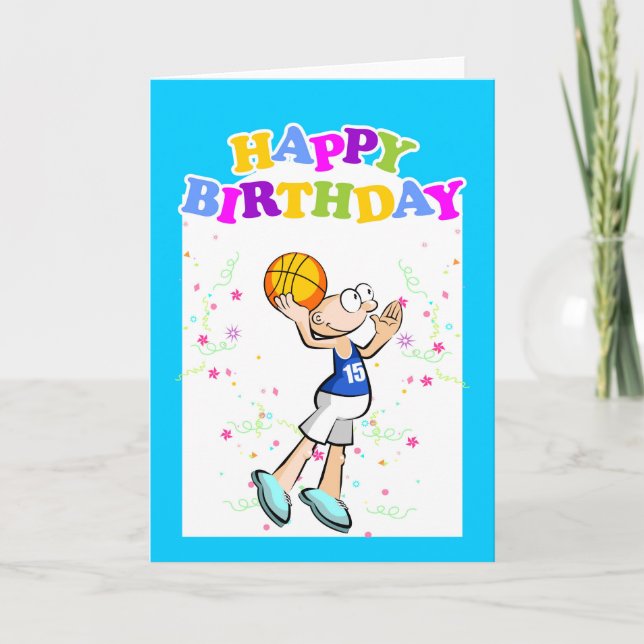 Happy birthday to the best basketball player card (Front)