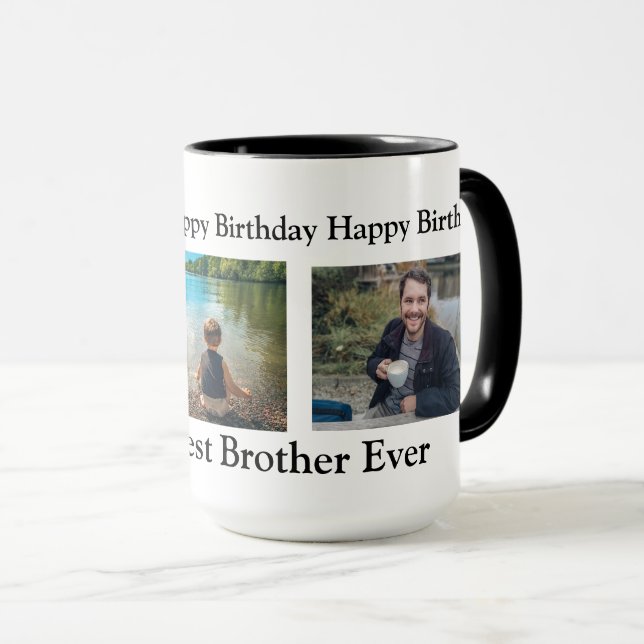 Happy Birthday to the Best Brother Ever Mug (Front Right)