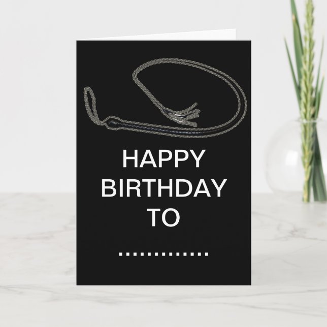 HAPPY BIRTHDAY TO THE BEST DOMME IN THE WORLD CARD (Front)