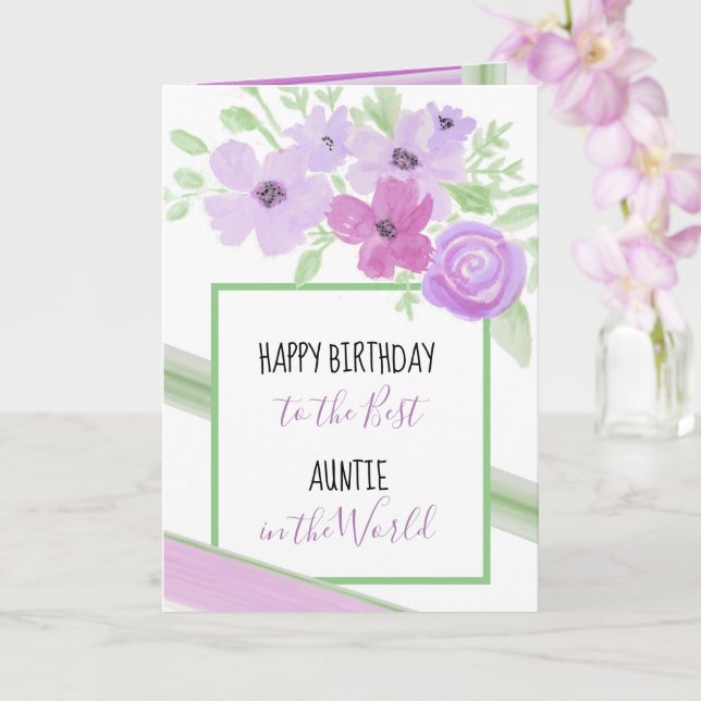 Happy Birthday to the Best Grandma Card (Orchid)