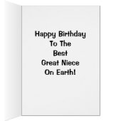 Happy Birthday To The Best Great Niece On Earth! (Inside (Right))