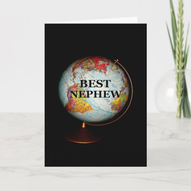 Happy Birthday To The Best Nephew On Earth! Card (Front)
