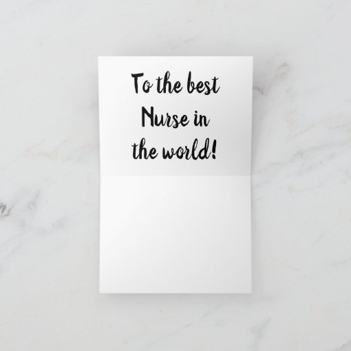 Happy Birthday to the best Nurse Card | Zazzle