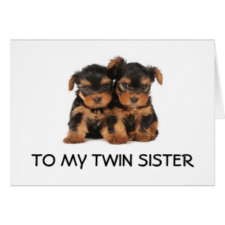 HAPPY BIRTHDAY TO THE "BEST TWIN SISTER EVER" MINE CARD