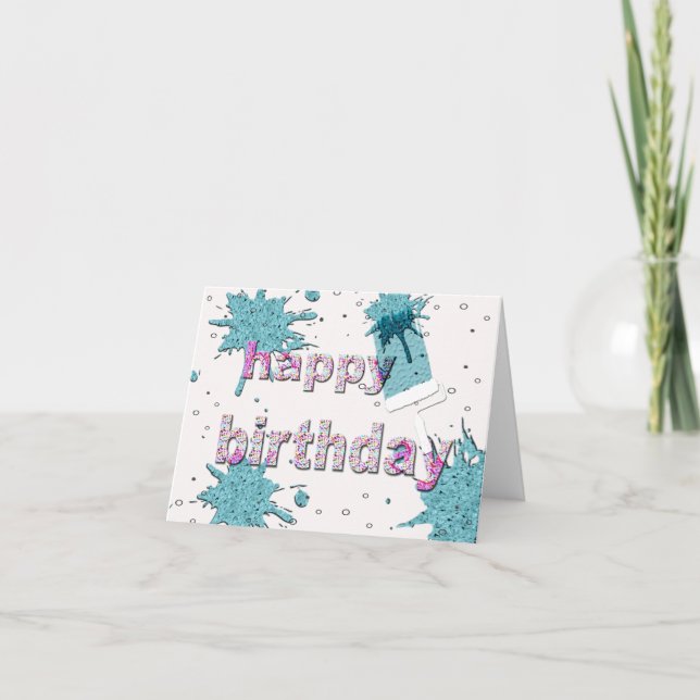 Happy birthday to the painter! card (Front)