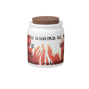 Happy Birthday to Us Art Print Candy Jar