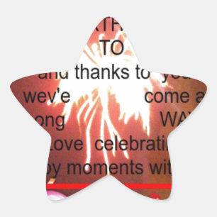 Happy Birthday to Us Art Print Star Sticker