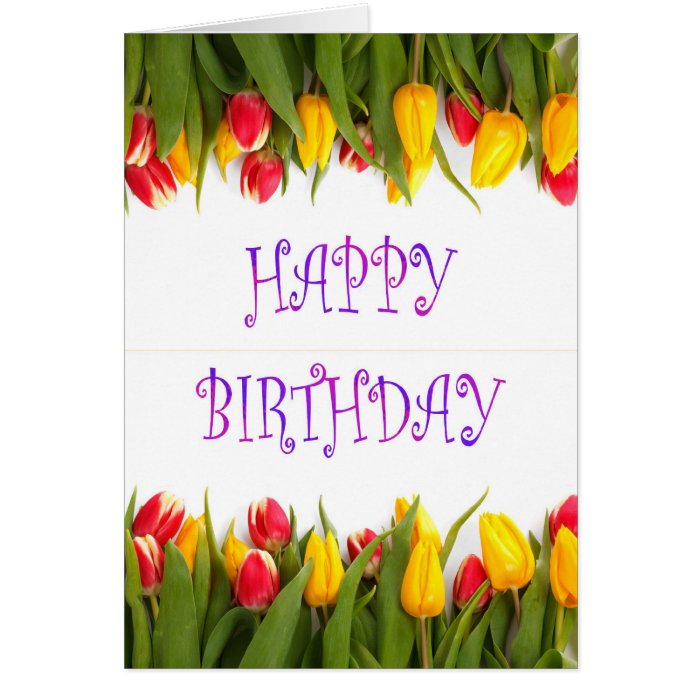 Happy Birthday to wife husband with flowers Cards