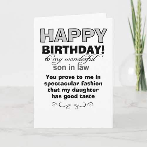 Happy birthday to wonderful son in law