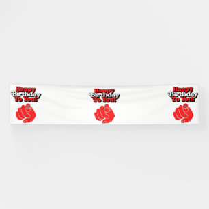 Happy Birthday To You 2.5x12 Vinyl Banner