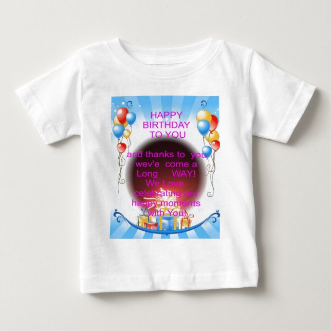 Happy Birthday to You Art Print Baby T-Shirt (Front)