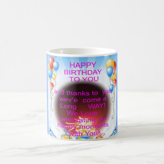 Happy Birthday to You Art Print Coffee Mug (Center)