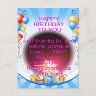 Happy Birthday to You Art Print Postcard