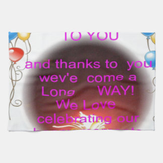 Happy Birthday to You Art Print Towel