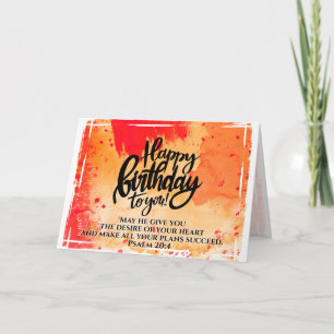 Happy Birthday to You Bible Verse Card