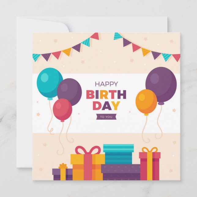 Happy Birthday To You Card (Front)