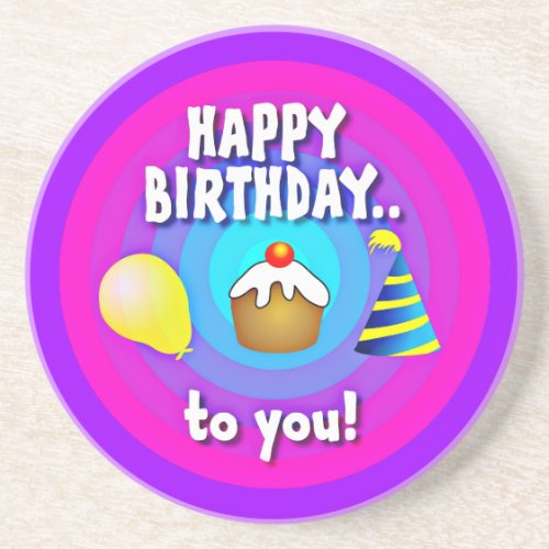 Happy Birthday To You Coaster