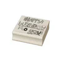 Happy Birthday - Happy Colourful Post Stamp, Zazzle