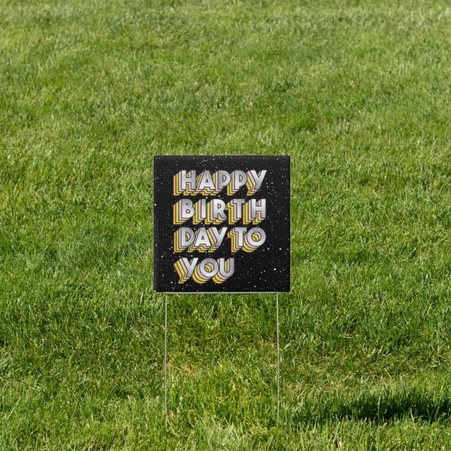 Happy Birthday to You Floral Sign (Insitu)