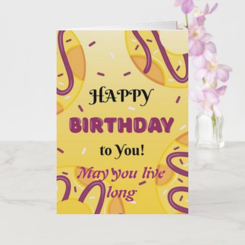 Happy Birthday to you  Foil Holiday Card
