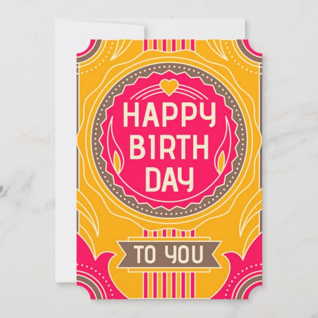 Happy Birthday to You Holiday Card (Front)