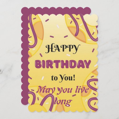 Happy Birthday to you Holiday Card