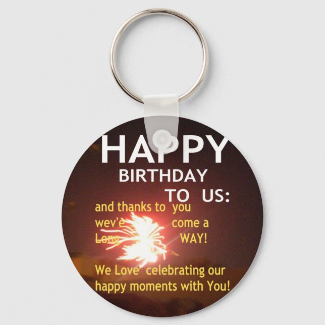 Happy Birthday TO YOU Keychain (Front)