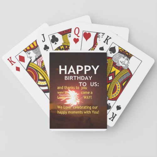 Happy Birthday TO YOU Poker Cards