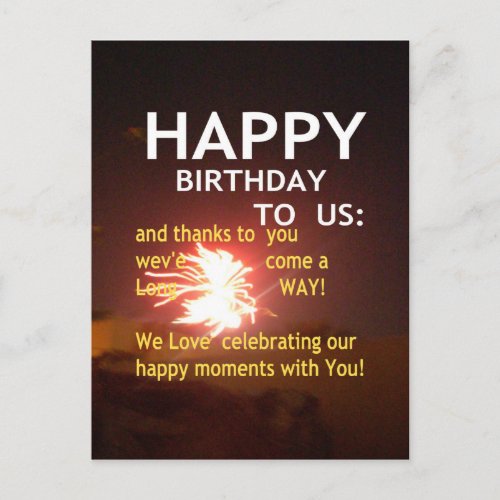 Happy Birthday TO YOU Postcard