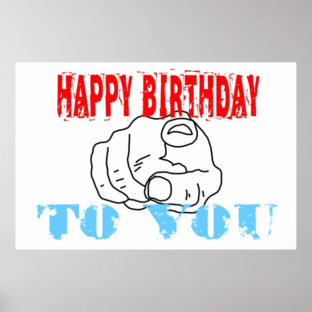 Happy Birthday To You Poster (Front)