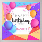 Happy Birthday To You Poster | Zazzle