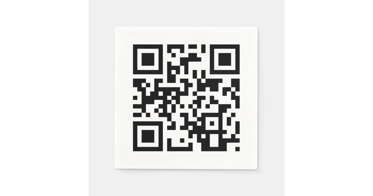 Happy Birthday To You QR Code Napkins | Zazzle