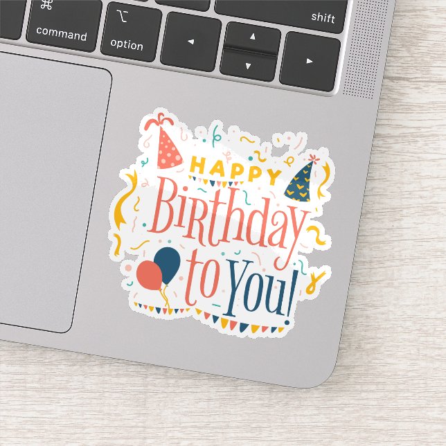 Happy birthday to you sticker  (Detail)