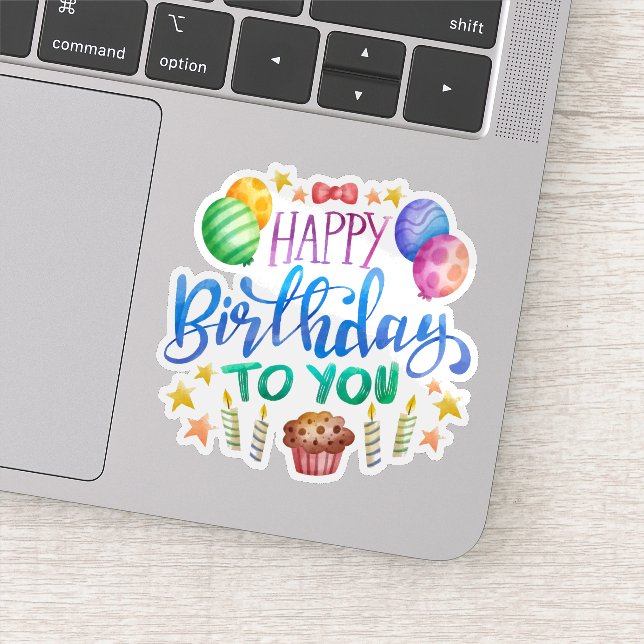 Happy birthday to you sticker  (Detail)