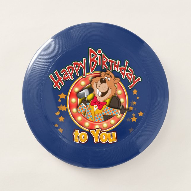 happy birthday to you Wham-O frisbee (Front)