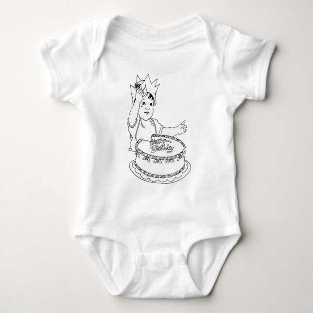 Happy Birthday Toddler Shirt (Front)