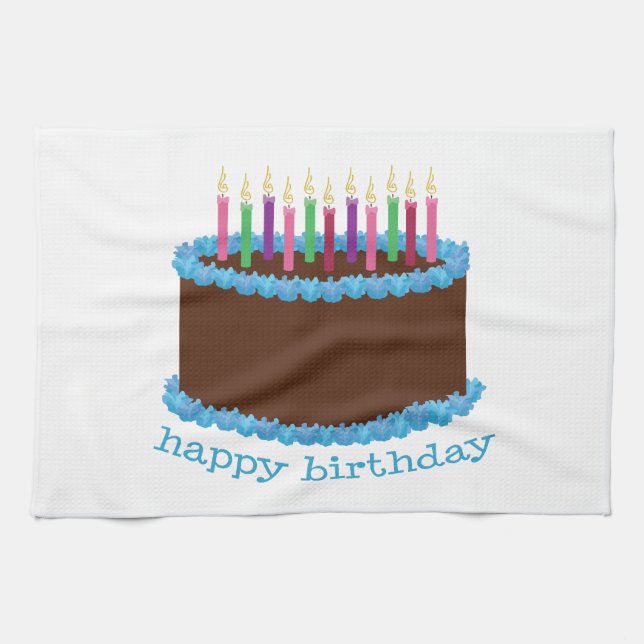 Happy Birthday Towel (Horizontal)