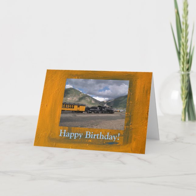 Happy Birthday Train Card (Front)