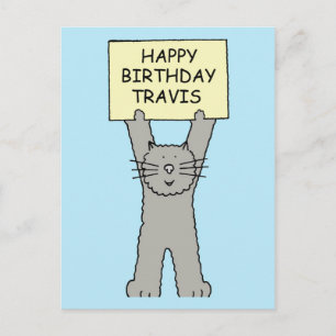 Happy Birthday Travis Postcard