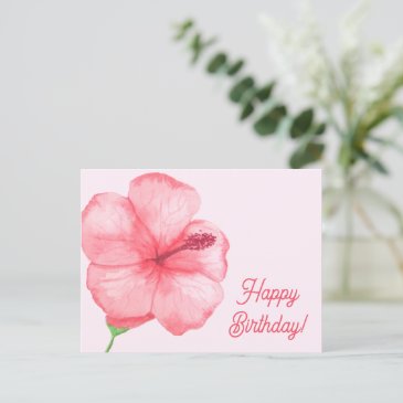 Happy Birthday  | Tropical Hibiscus Flower