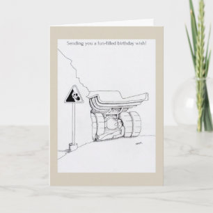 Happy birthday trucker cards funny trucker cartoon