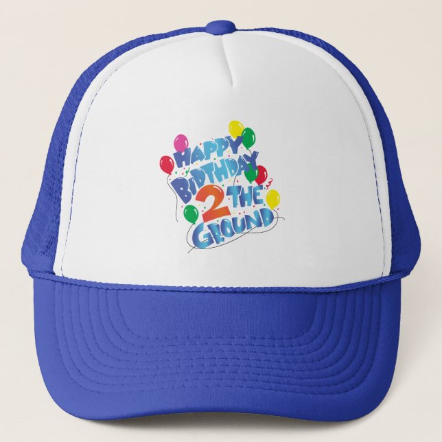 Happy Birthday Trucker Hat (Front)