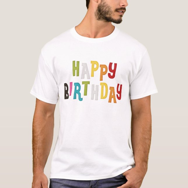 Happy Birthday TShirt Design 4 (Front)
